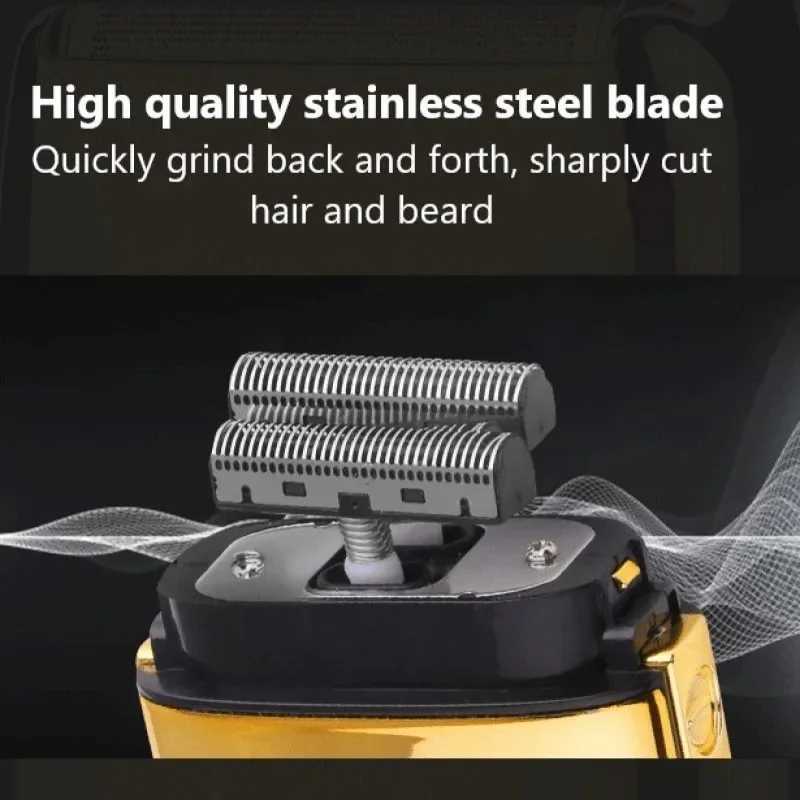 KM-TX3 Metal Housing Rechargeable Electric Shaver for Men Hair Beard Electric Razor Bald Head Shaving Machine Professional RazorXJ241207