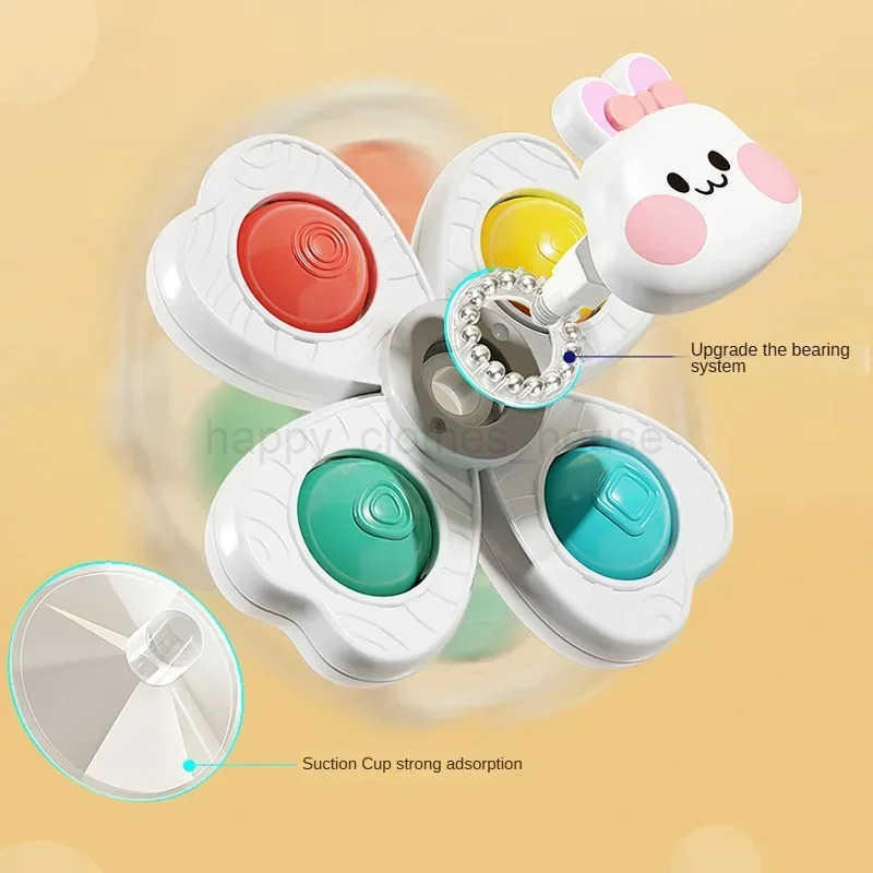 Baby Sucker Spinning Toys Children Bath Montessori Education Rotating 3 Years Bathroom Toys for Toddler Infant Toys for BabyXJ241207
