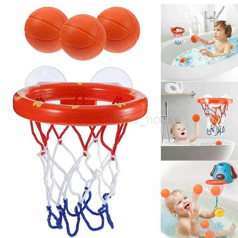 Baby Bath Toy Toddler Boy Water Toys Bathroom Bathtub Shooting Basketball Hoop with 3 Balls Kids Outdoor Play Set Cute WhaleXJ241207