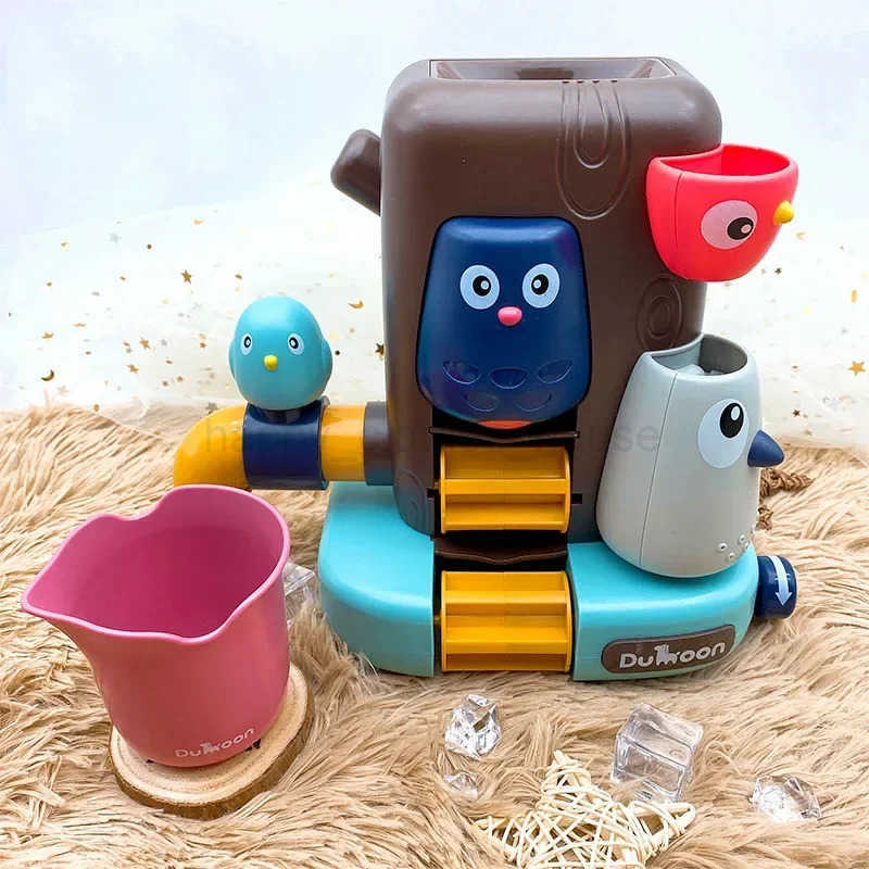 Baby Bathing Toy Bath Toys Pipeline Water Spray Shower Game Elephant Toy for Children Swimming Bathroom Water Shower Kids ToyXJ241207