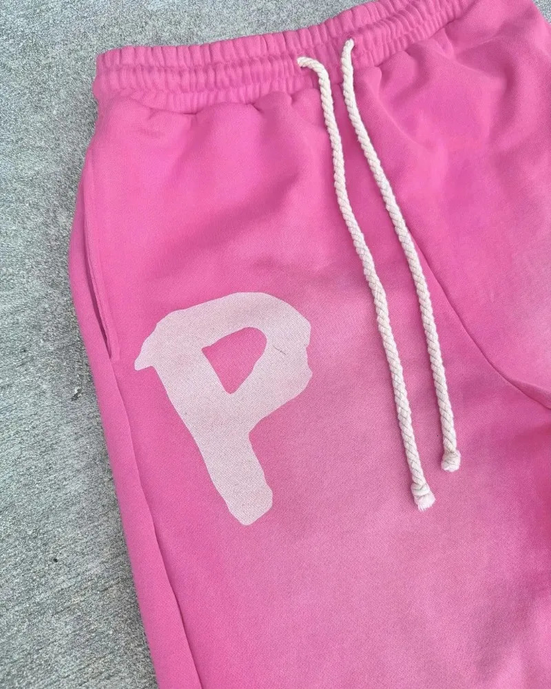 European and American retro letter printing mens pants wide leg fashionable Harajuku trend Y2K loose 241206