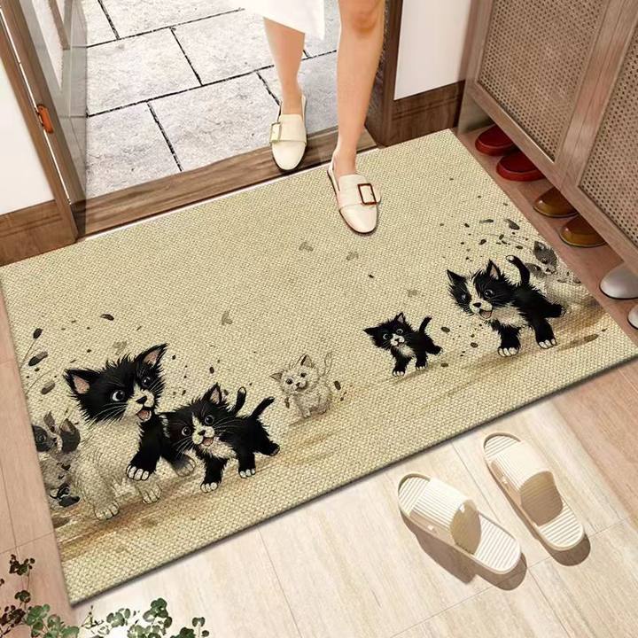 Bedroom, living room, kitchen, entrance balcony, entrance foyer, diatomaceous earth carpet