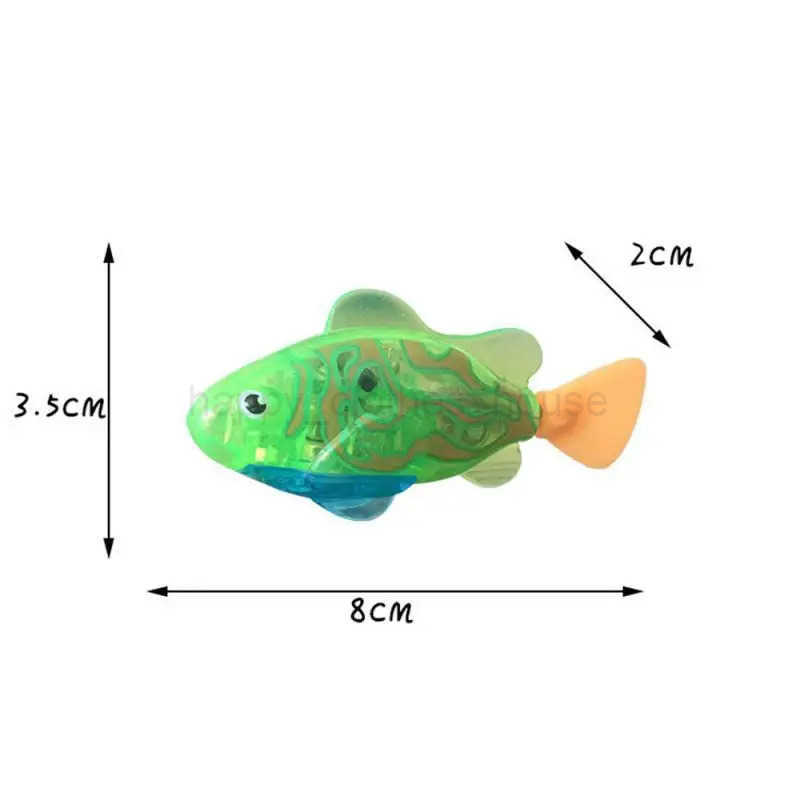 LED Luminous Baby Bath Toys Interactive Colorful Fish Toys Swimming Bath Plastic Fish Toys Floating Wind Up Toys GiftXJ241207