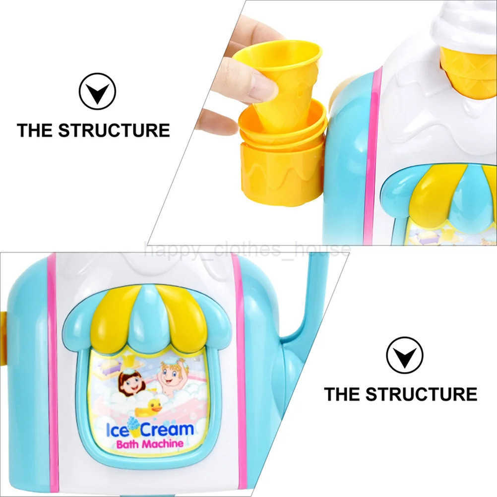 Ice Bubble Machine Baby Shower Toy Child Plaything Set Creative Bath Abs Maker Kids Blower SlishXJ241207