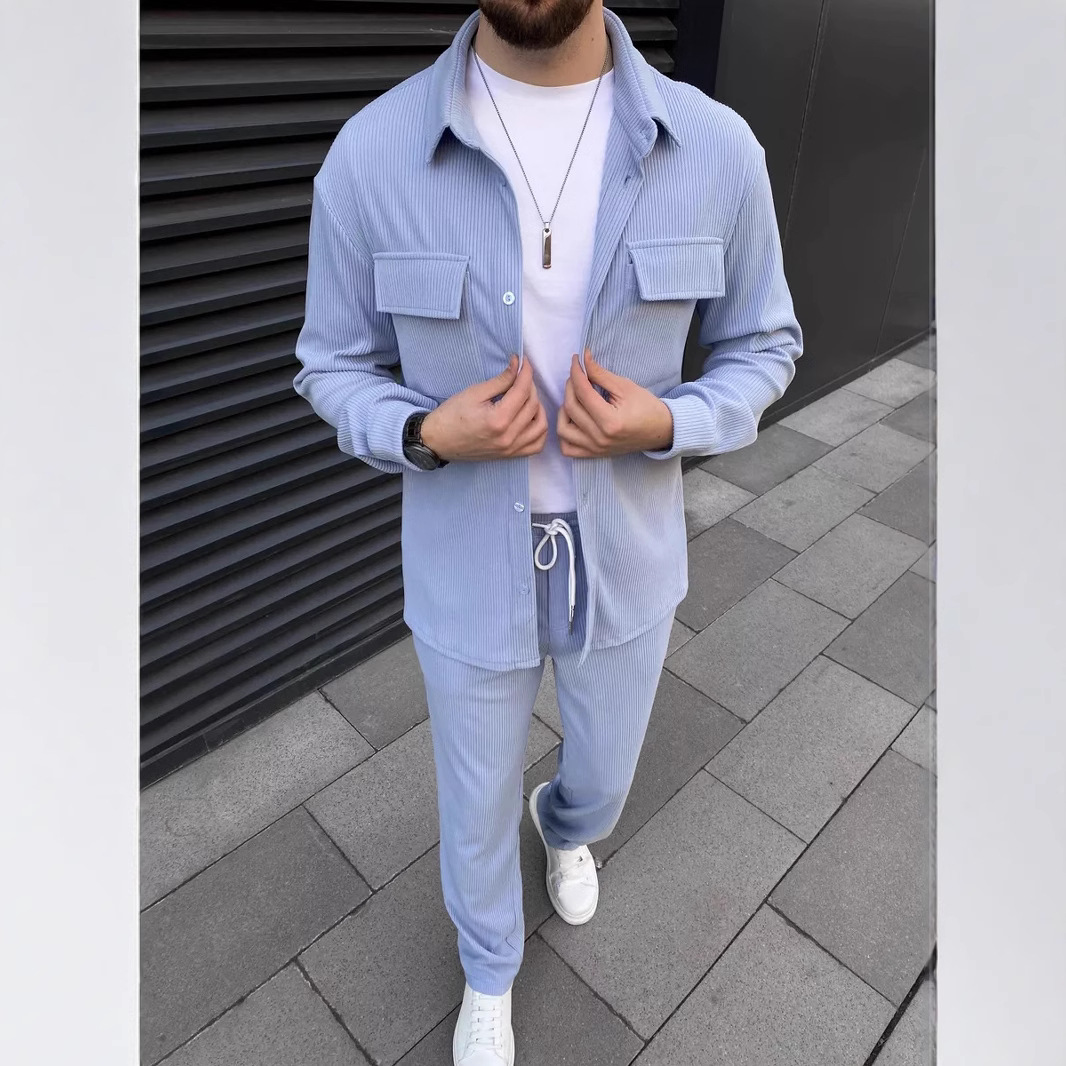 Luxury quality Mens Hoodies Corduroy Pants Tracksuits Jackets Tracksuit Sweatshirt Loose Trousers Man Black Khaki Designer Sports Suit Stylish Pants S