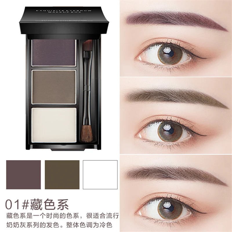 Eyebrow Powder Waterproof Long Lasting Eyebrow Cream Eye Brow Enhancers Smooth Powder Palette Eye Brow Makeup Eyebrow Tint 241206