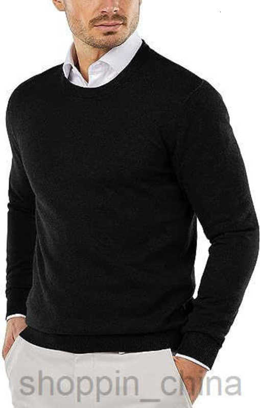 Men's Sweaters Men's clothing Men round neck sweater Knitted shirt Solid color casual long sleeved sweater Pullover sweater Mens sweater