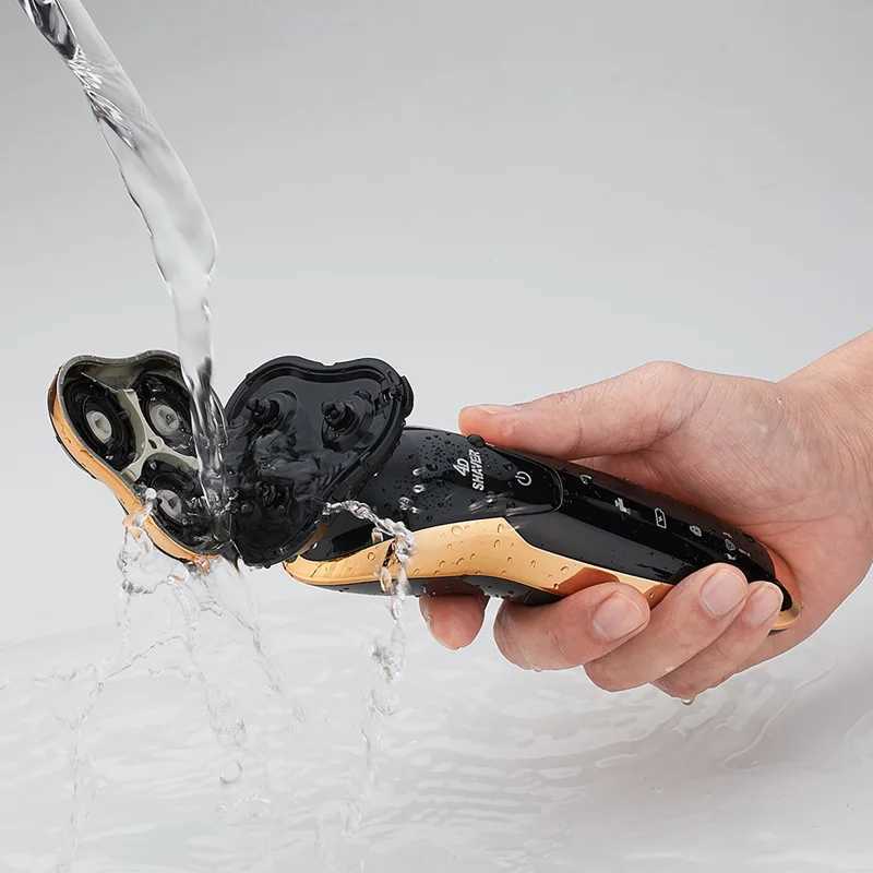 Electric Shavers For Men Rechargeable Men Electric Razor USB 3Blades Portable Water Proof Shaving Machine ZOZEN Electric ShaversXJ241207