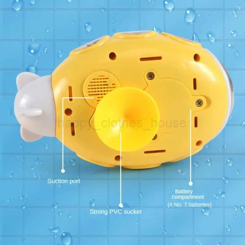 Baby Bath Toys for Kids Electric Submarine Shower Sucker Baby Toy Spray Water Toys Bathtub Toys Sprinkler Baby ShowerXJ243528