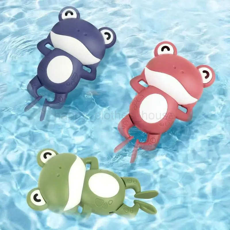 Baby bath toys small frog wind-up toys that can swim in waterXJ241207