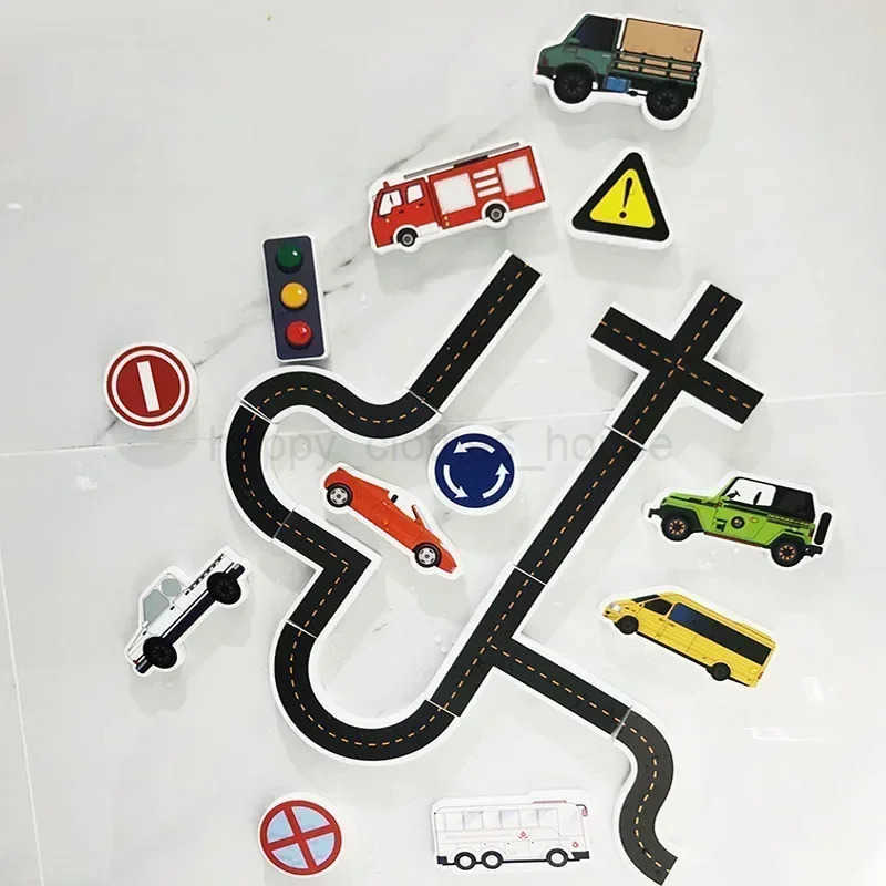 Baby Bath Toys Vehicles Cognitive Floating Toy Foam EVA Puzzle Bathing Toys for Kids Children Bathroom Play Water Game ToysXJ241207