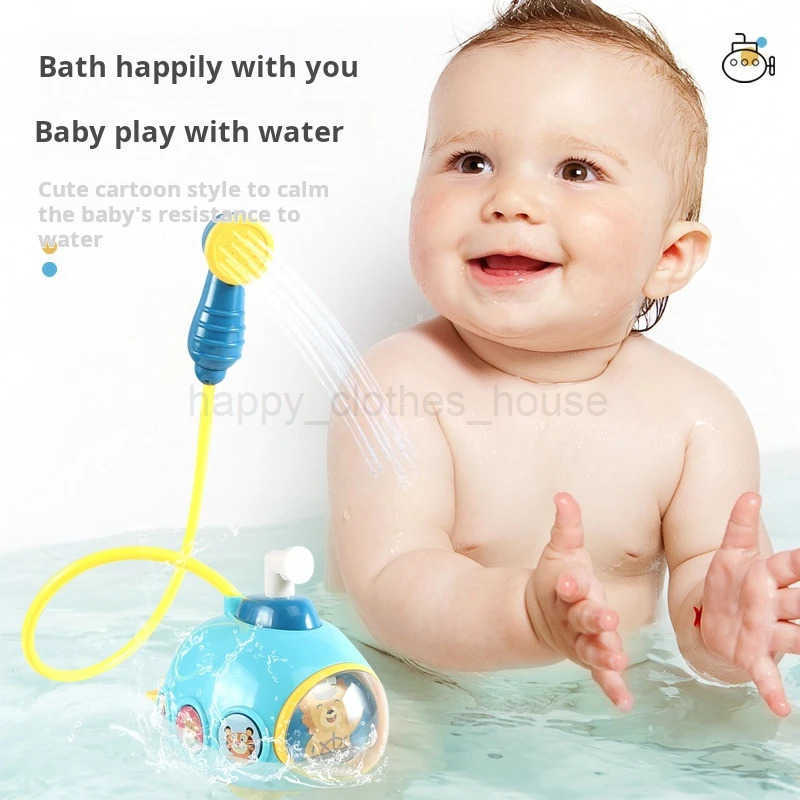 Baby Bath Toys for Kids Electric Submarine Shower Sucker Baby Toys Spray Water Toys Bathtub Toys Sprinkler Baby ShowerXJ241207