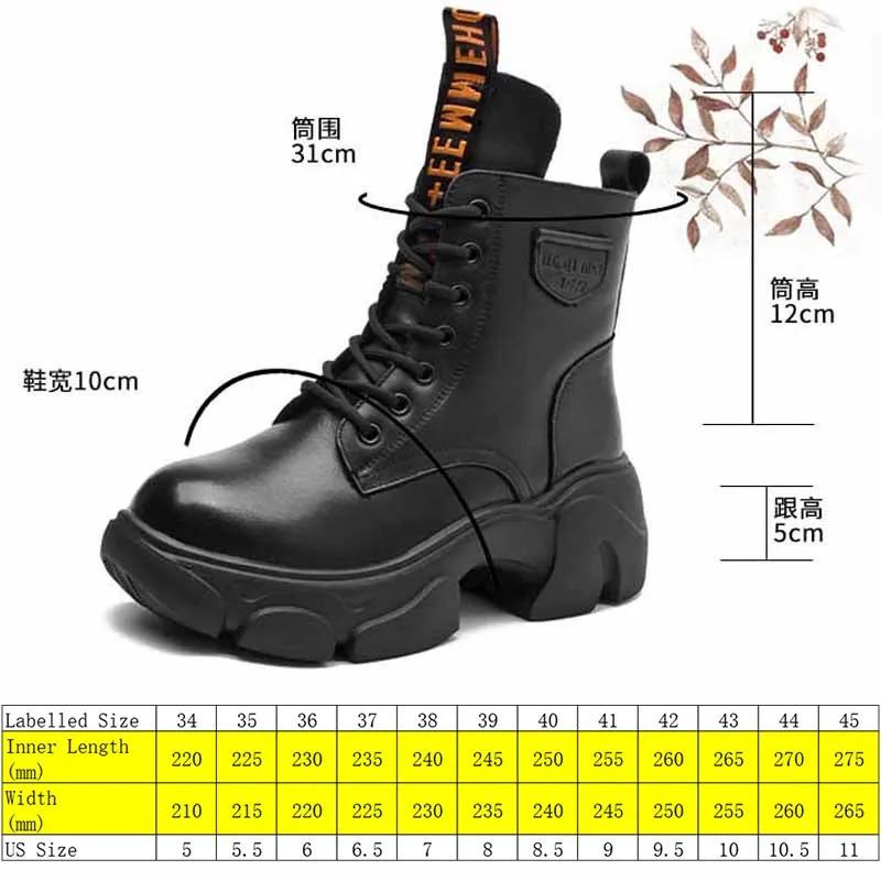 Koznoy 5cm genuine leather retro little cow apartment spring and autumn winter plush boots Moccasins chimney womens ankle 241206