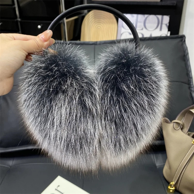 Solid plush earmuffs warm winter earmuffs fox fur earmuffs fashionable earmuffs outdoor cold protection earmuffs foldable earmuffs 241205