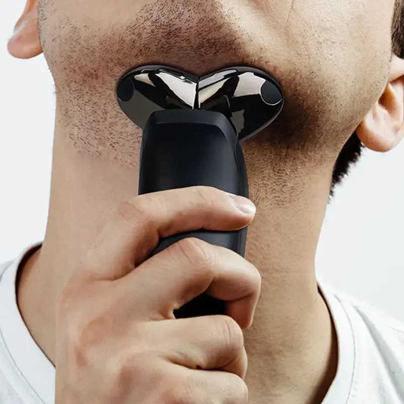 Kemei 1524 LCD Display Waterproof Electric Shaver For Men Wet Dry Beard Electric Razor Facial Shaving Machine RechargeableXJ241207