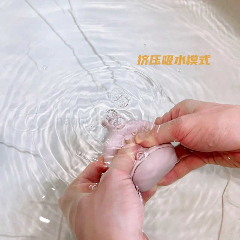 Childrens Bathing Tool Silicone Animal Water Spray Pinch Music Bathroom Water Play Swimming Pool Baby Water Play Soft Rubber ToXJ241207