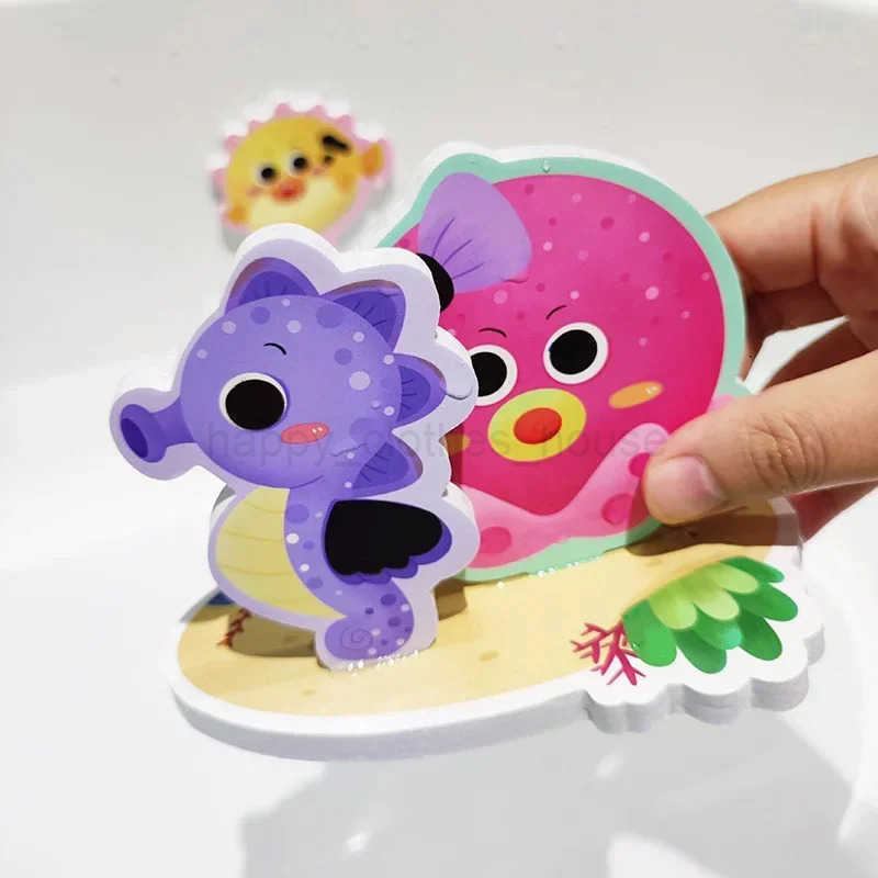 Baby Bath Toys Boat Cognitive Floating Toy Foam EVA Puzzle Bathing Toys for Kids Children Bathroom Play Water Game ToysXJ241207