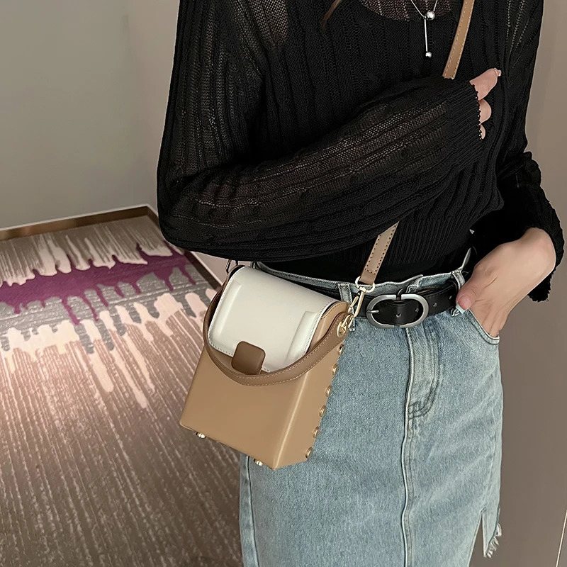 Womens bag ed handbag fashion bag mobile phone bag cross body bag casual womens flip shoulder bag womens PU leather 241205