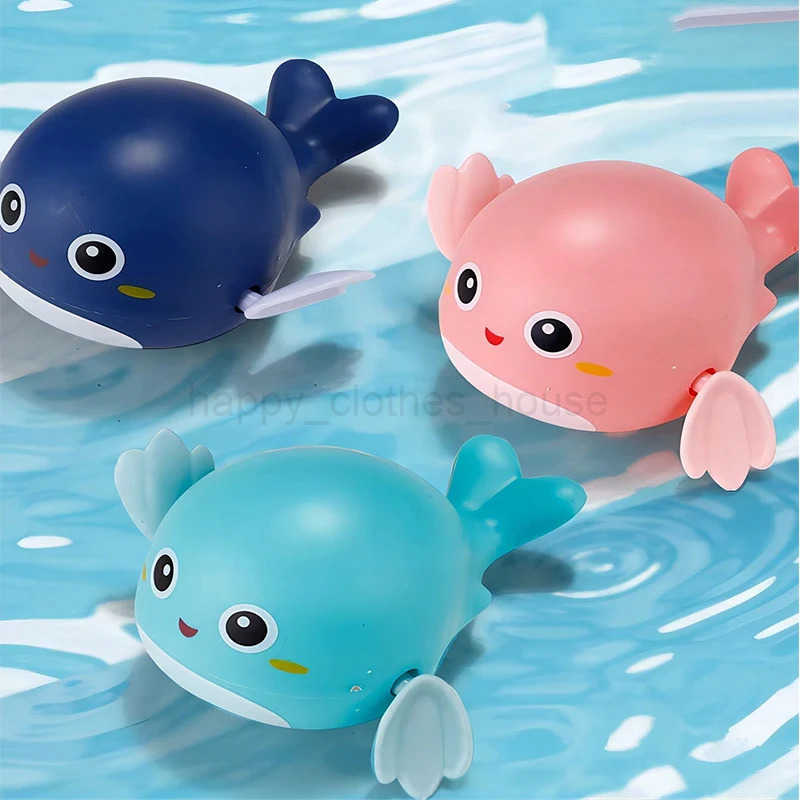 1/3Pcs Fun Bath Toy Animal Clockwork Bathtub Swimming Pool Toy For Toddlers Baby Playing Water Clownfish Crab Dolphin Bath ToysXJ241207