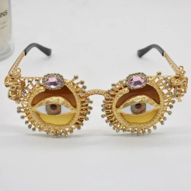 2024 Baroque Sunglasses Womens Lentes Gafas De Sol Feminino Lunette Solei Unique Womens Diamond Sunglasses MUJI 241206