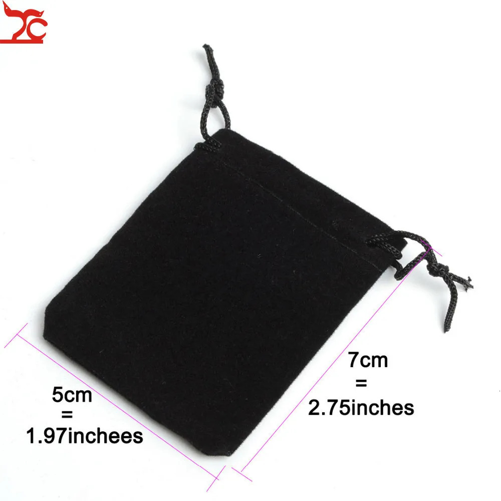 100 pieces/batch of velvet drawstring bags/jewelry bags Christmas wedding gift bags and De Bijoux velvet bags 241206