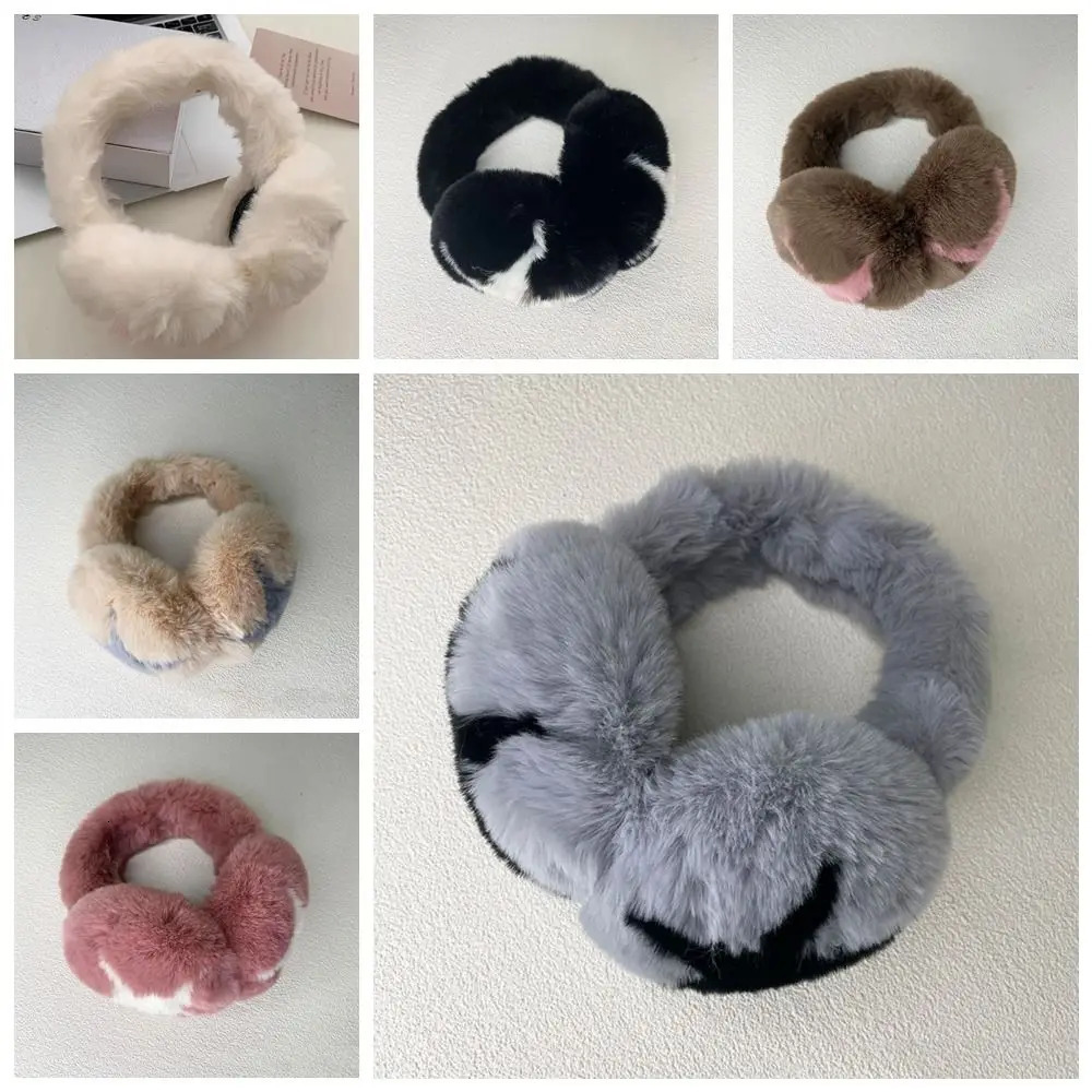 Riding Ear Cap Plush Eartips Star Thick Five Star Eartips Windproof and Warm Winter Eartips for Girls 241205