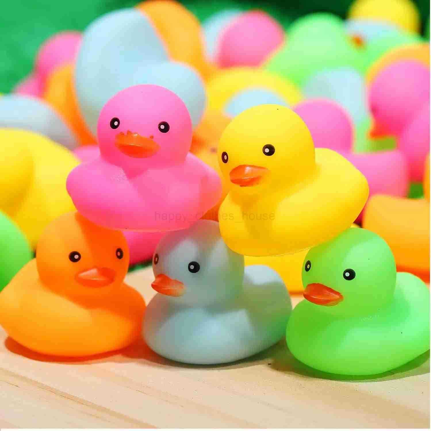 12/24/36/72 Pack Multicolor Mini Rubber Ducks Yellow Rubber Duck Toy Rubber Tub Toys Squeak and Float DucksXJ241207