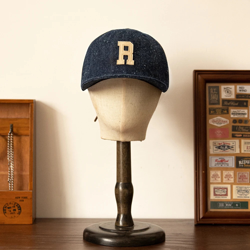 Red Tornado Neppy Denim Truck Hat Adjustable Sturdy Style Baseball Hat Amekaji 241206