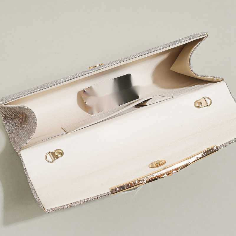 Clutch Bag New Fashionable Celebrity Dress Handbag with Sparkling Material Wrinkle Banquet Bag Women Tote Bag 240920