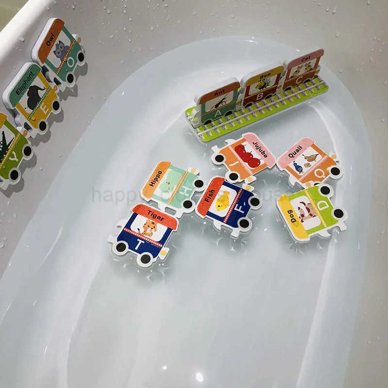 Children Shower Toys Bathroom Toy EVA Soft Reusable Ci Puzzle Early Education Games Parent Child Suitable for Aged 3-6 TMZXJ241207