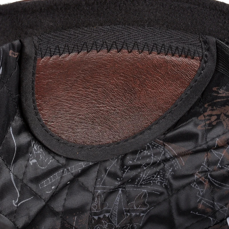 RY127 Winter Mens Leather Personalized Baseball Cap for Sale Mens Ear Protection Truck Golf Cap 241206