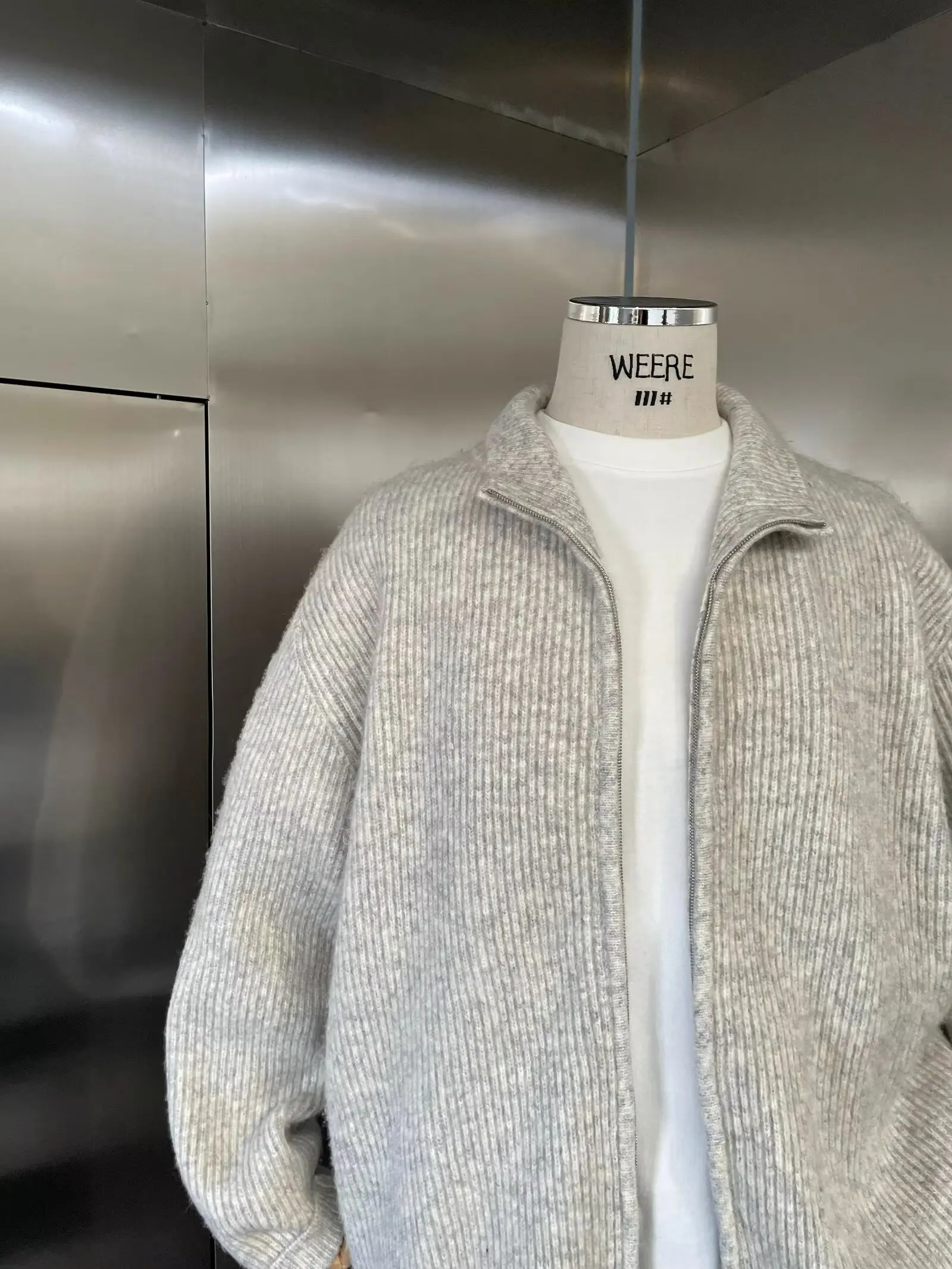 Autumn cardigan wool sweater mens knitted Korean clothing winter 241206