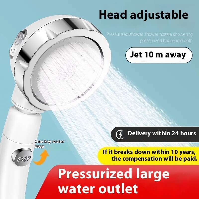 Shaking head super pressurized water heater, bathroom showerhead, shower heater hose set