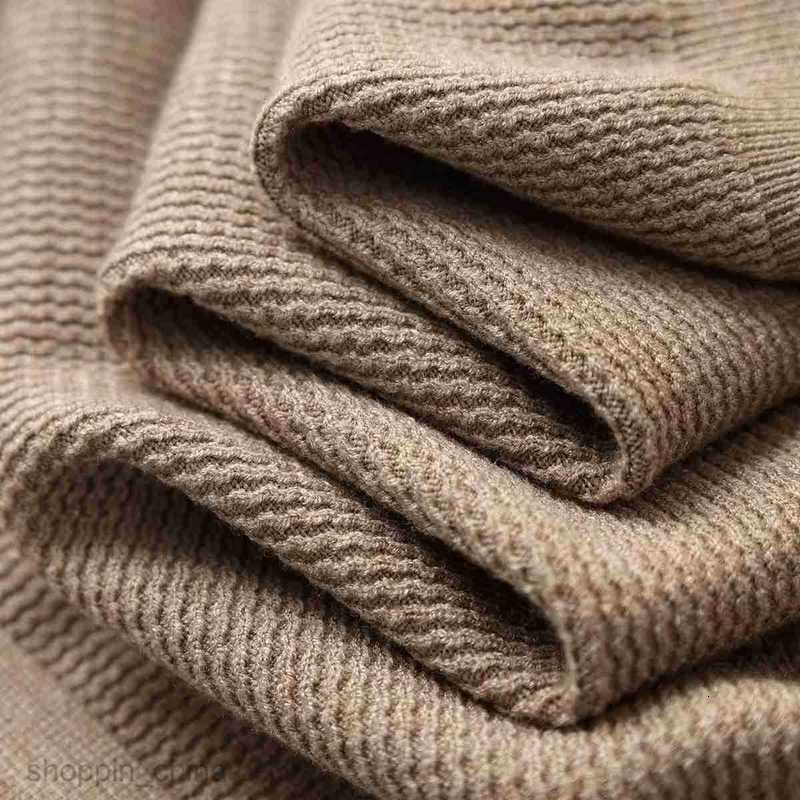 Men's Sweaters V-neck knitted sweater pullover sweater thick needle lapel men POLO long sleeved American solid color spring and autumn new top