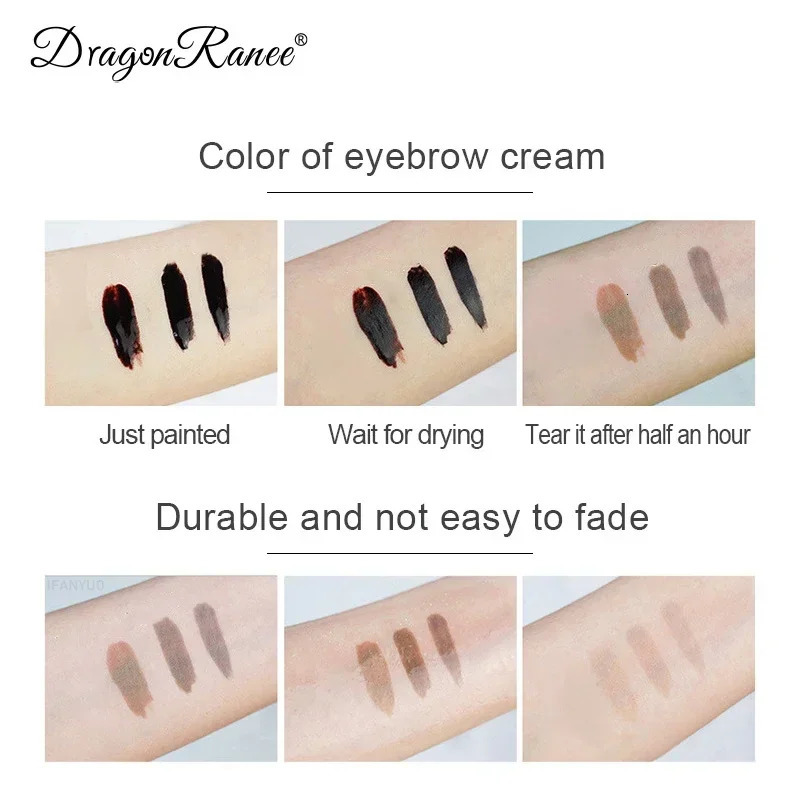 1pc Tattoo Peel Off Eyebrow Gel Tint Semi Permanent Brow Tint Waterproof Transfer-proof For Fuller Defined Looking Brows 241206