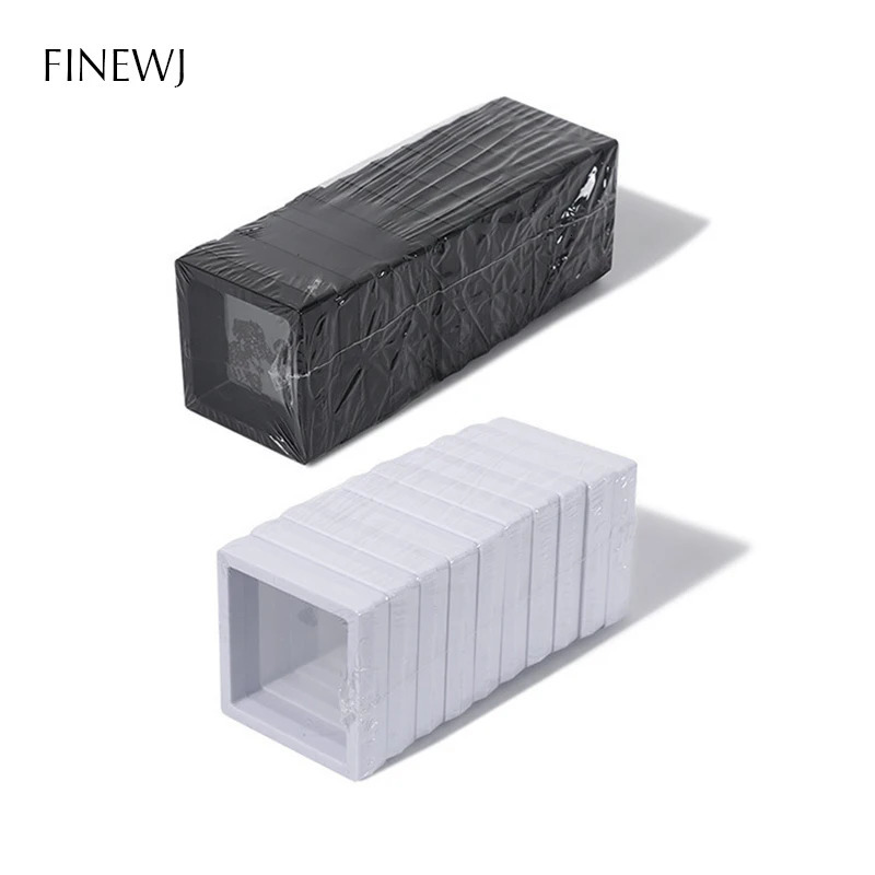 10 loose PE film display boxes rings earrings jewelry stands film boxes coin containers floating display racks 241206
