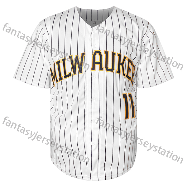 #11 CHOURIO Men's Baseball Jersey - Embroidered V-Neck Polyester Sports Top, Slight Stretch Knit Fabric, Button-Up, Breathable for Training, Part