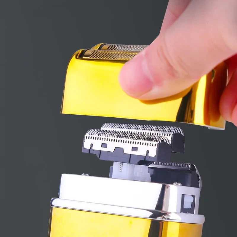 Kemei Metal barber hair electric shaver for men Rechargeable beard electric razor washable bald head shaving machine lithiumXJ241207