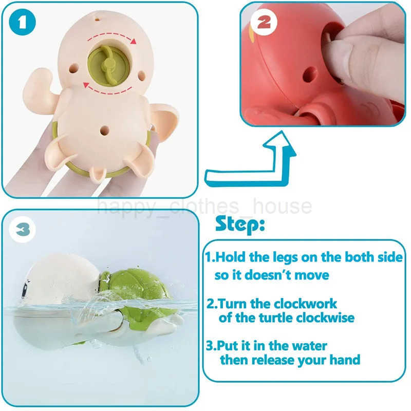 Baby Bath Toys For Children New Baby Bath Swimming Bath Toy Cute Frogs Clockwork Bath Toy brinquedos infantil XJ241207