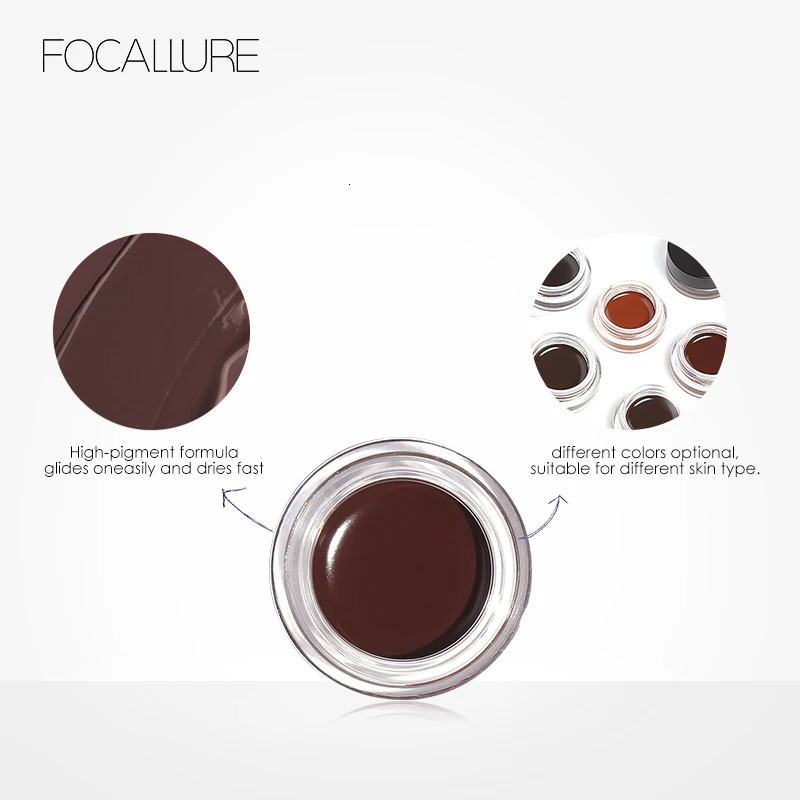 Wholesale FOCALLURE Eyebrow Cream Gel Enhancers Long-lasting Waterproof Eye Brows Pomade Gel With Brushes For Women Makeup 241206