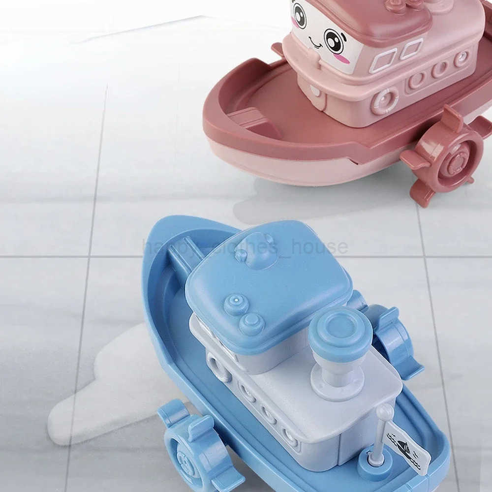 Baby Bath Toys Cute Ship Boat Clockwork Toy Wind Up Toy Kids Water Toys Swimming Beach Game for Children Gifts Boys ToysXJ241098