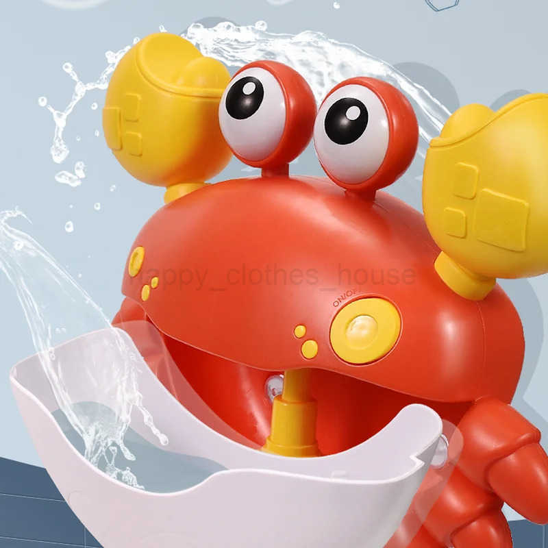 Baby Shower Toy Automatic Bubble Machine Machine Crab Music Shower Toy Bath Soap Bathroom Toy for ChildrenXJ241207