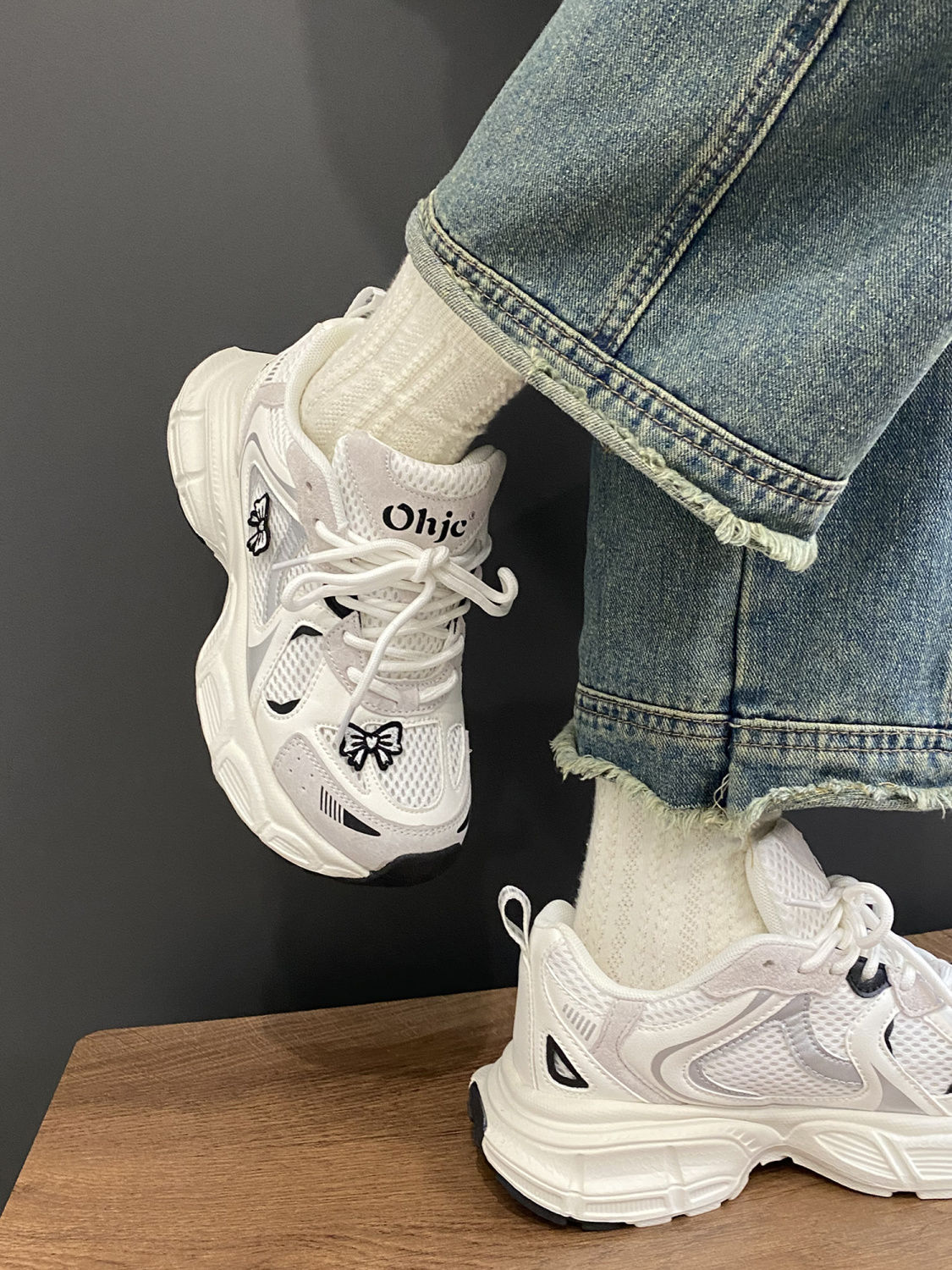 Free shipping designer Casual shoes for womens sliver pink black Green Platform sneakers Thick bottom outdoor trainers Lace up bow shoes size 35-40