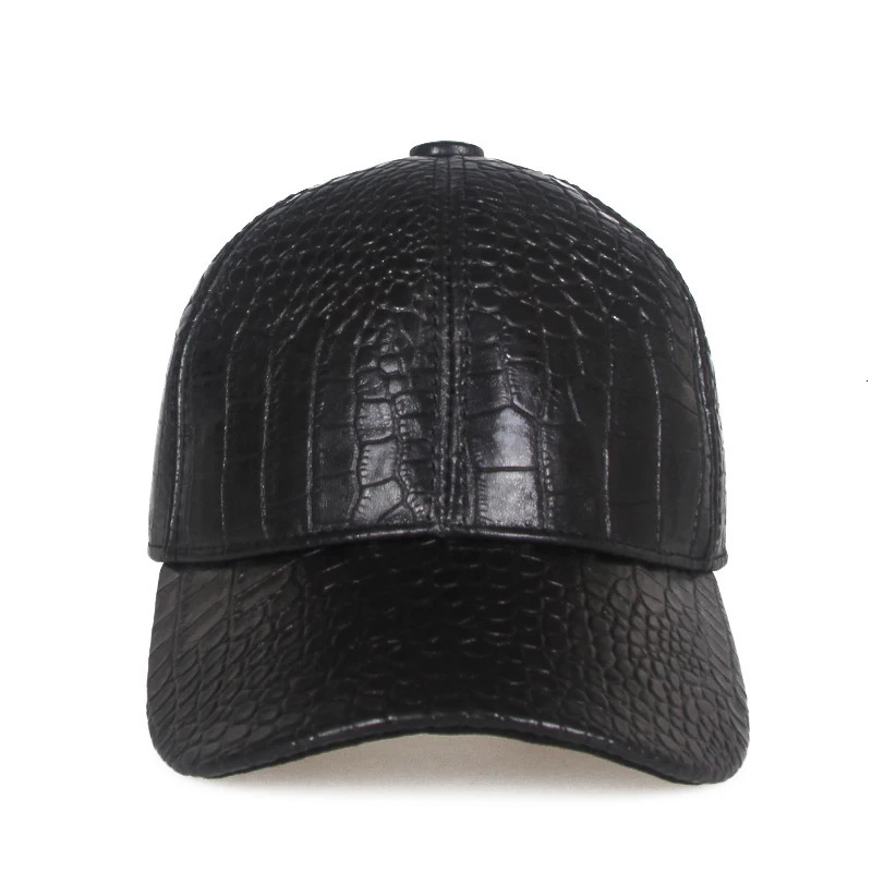 Sprots Mens Hat High quality Sheepskin Pattern Baseball Hat Mens Casual Soft Leather Thin s Chapeu De Couro 241206