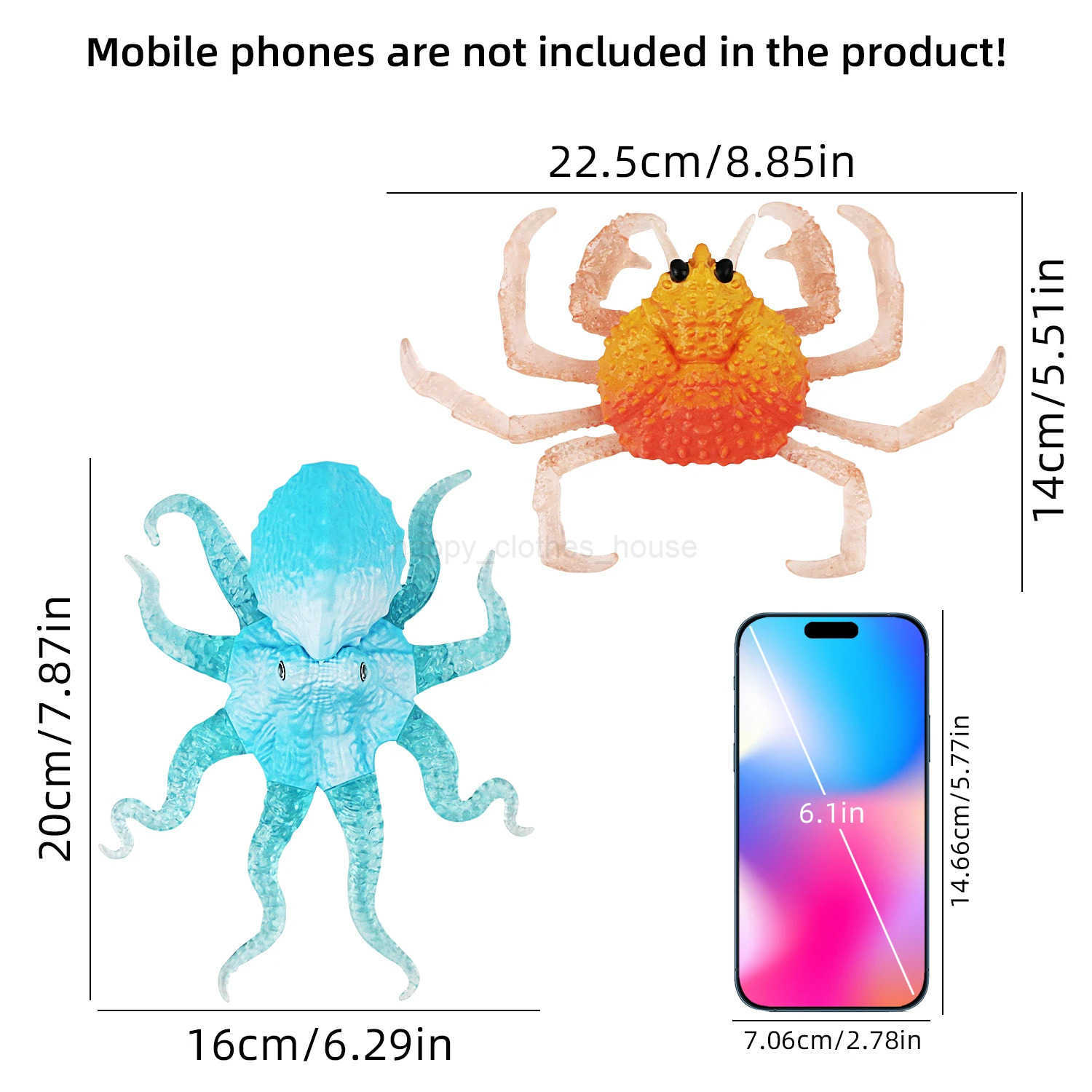 TPR simulation childrens toy soft rubber stretching octopus pinching music decompression water toy crabs marine creaturesXJ241207