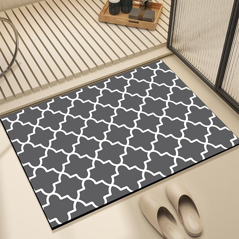 Bathroom Toilet Floor Mat Soft Diatom Mud Absorbent Mat Shower Room Door Non-slip Mat Toilet Restroom Carpet