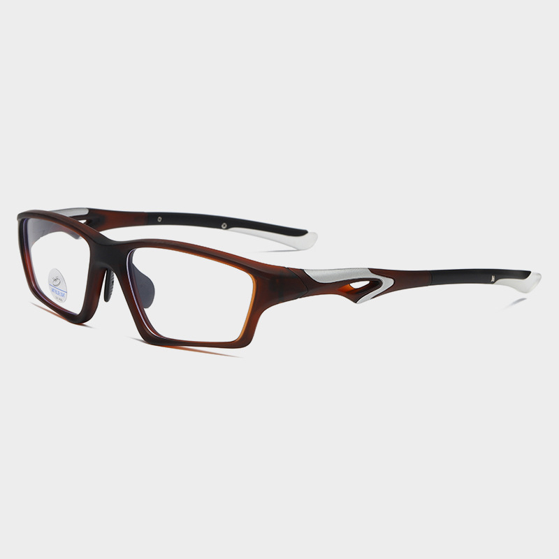 New TR90 factory direct sale sports glasses can be bent feet myopia eye protection dual-use sports glasses 81278
