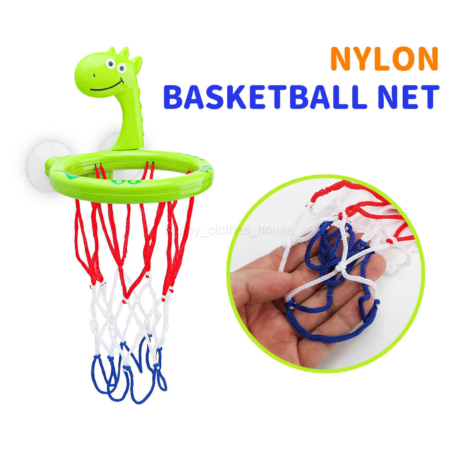 Baby Bath Toy Children Water Play Toys Set Bathroom Bathtub Suction Cup Shooting Basketball Hoop with 3 Balls Bath Toys for KidsXJ241207