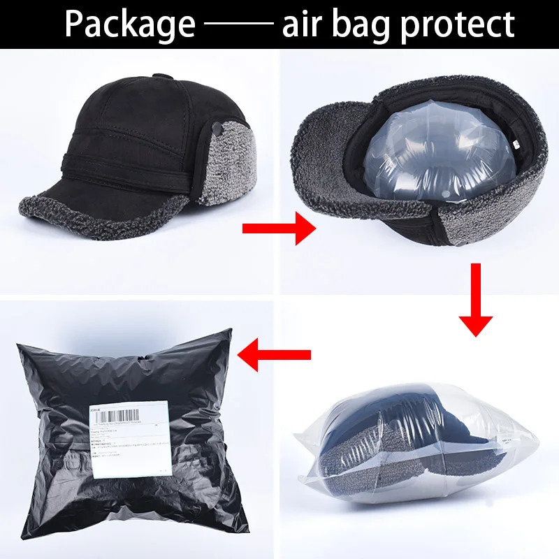 High quality 2024 winter earmuffs Russian hats mens outdoor warm faux fur bomber hats dads autumn Ushaka snow baseball caps black 241206