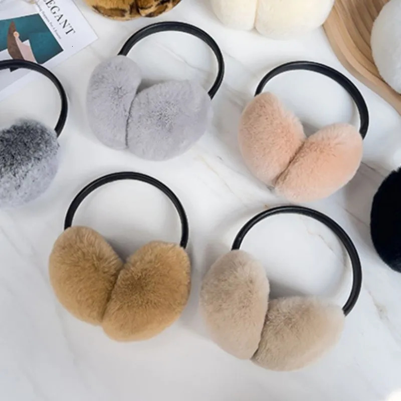 1 Real Fox Fur Soft Plush Earrings Winter Accessories Warm Earrings Children and Girls Fashion Earrings 241205